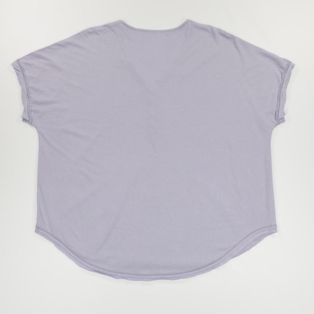 Sonoma Women's Button V-Neck Cap Sleeve Cut Out Top Purple Size S - Picture 5 of 8
